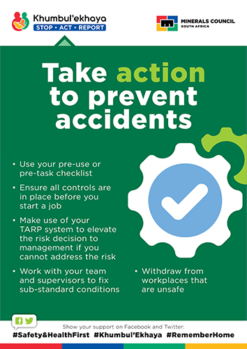 Take action to prevent accidents [cover]